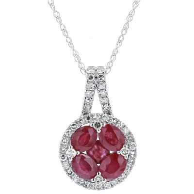 14K 1 CT Ruby Pendant<p><strong>More Colors Available</p></strong>