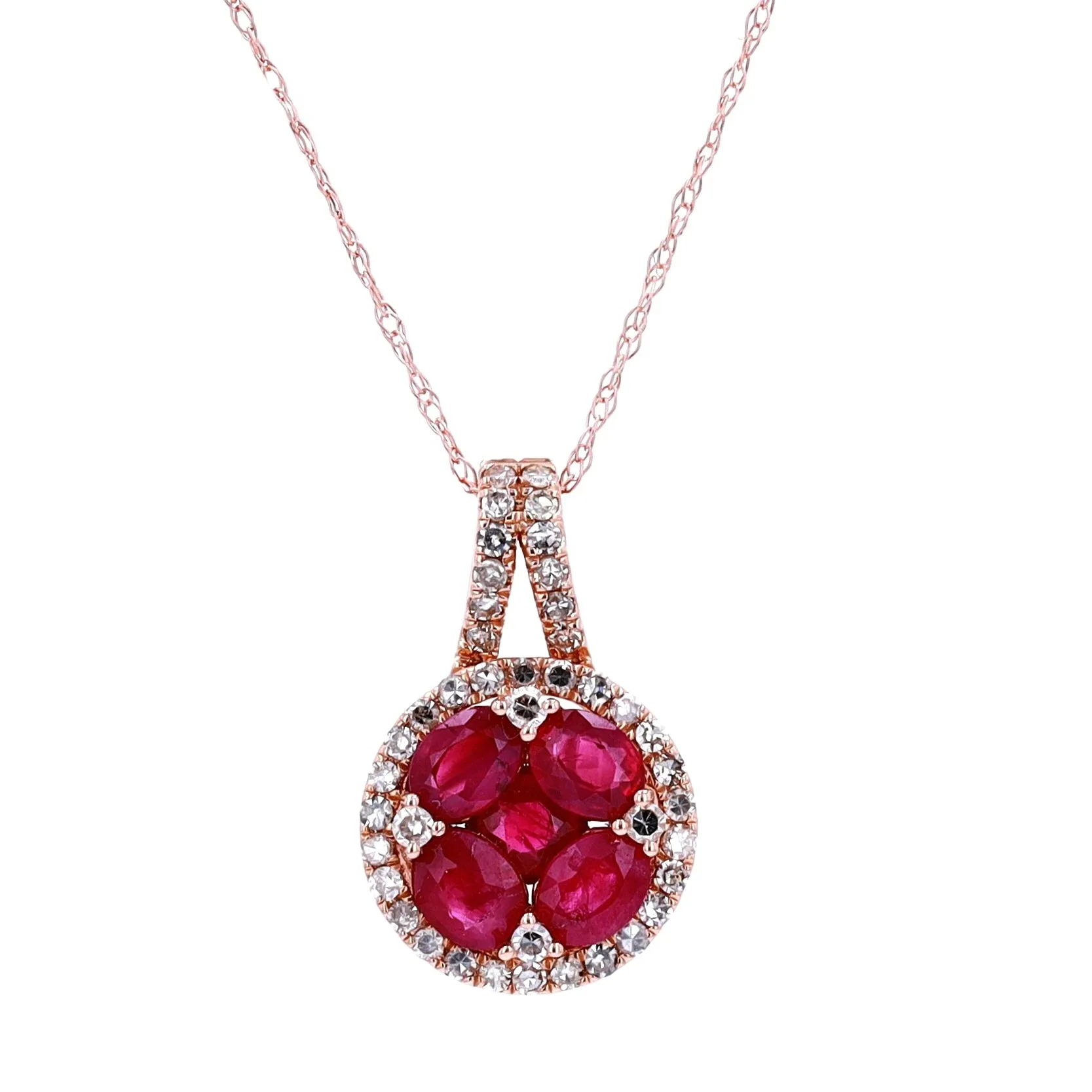 14K 1 CT Ruby Pendant<p><strong>More Colors Available</p></strong>