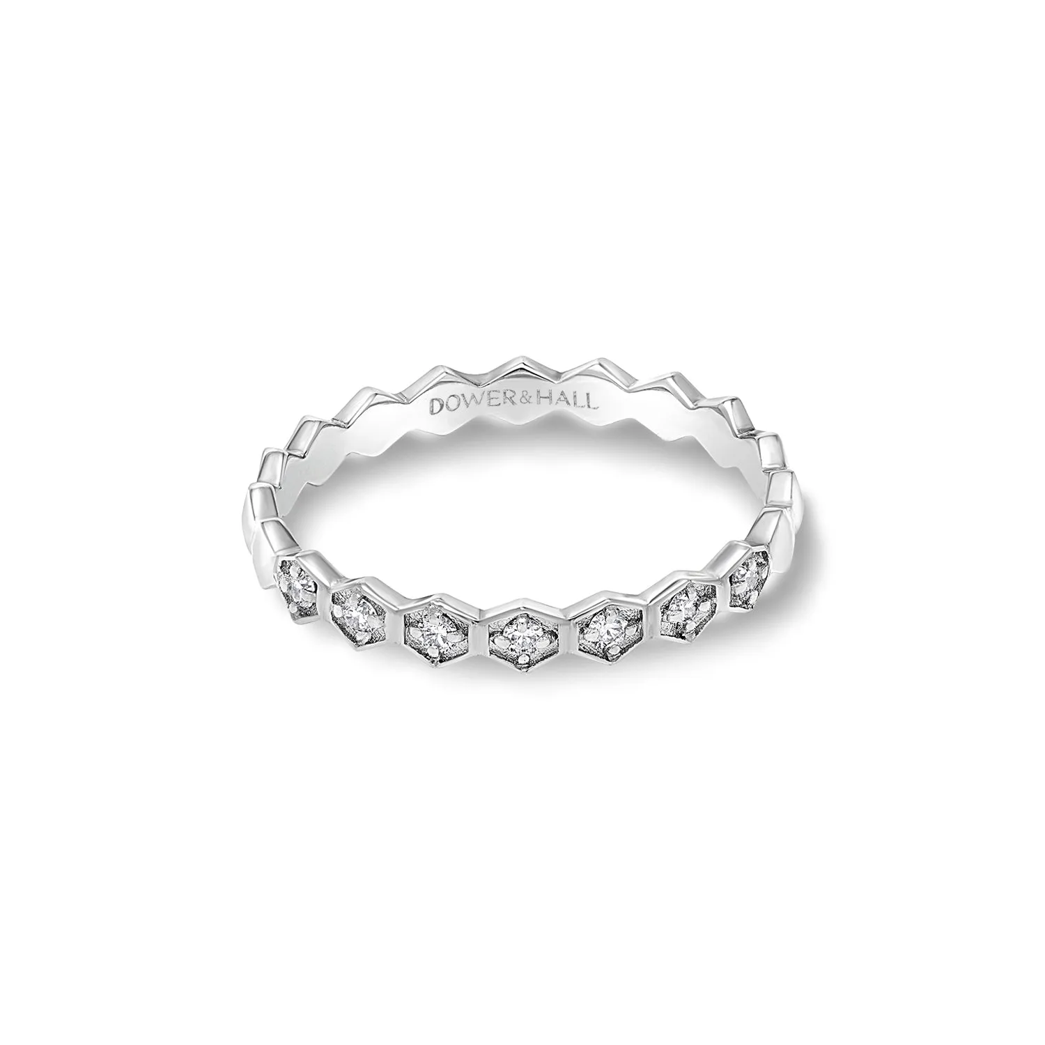 14k Brancusi Eternity Narrative Ring