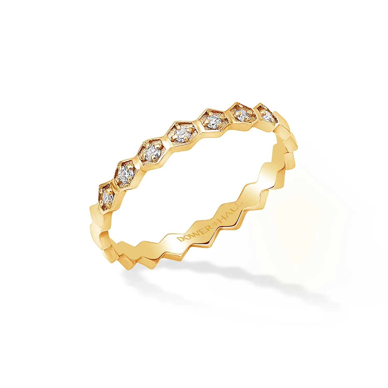 14k Brancusi Eternity Narrative Ring