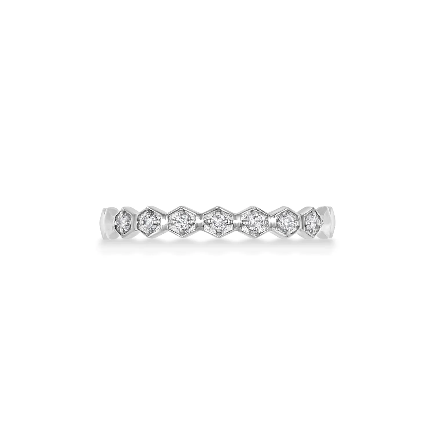 14k Brancusi Eternity Narrative Ring