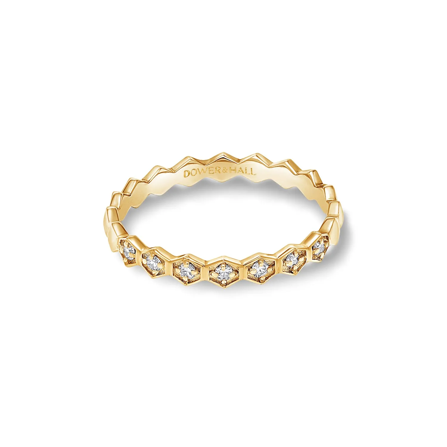 14k Brancusi Eternity Narrative Ring