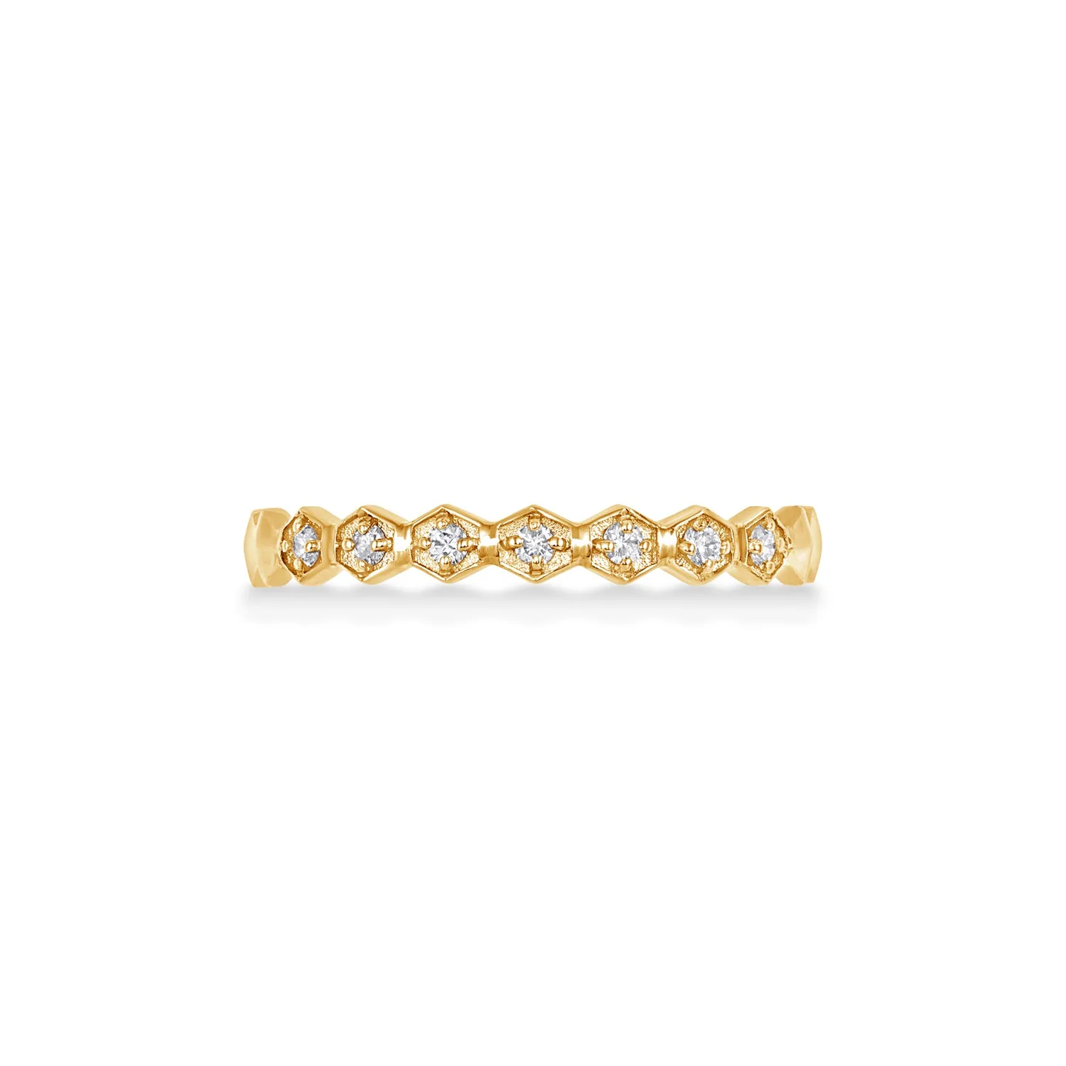 14k Brancusi Eternity Narrative Ring