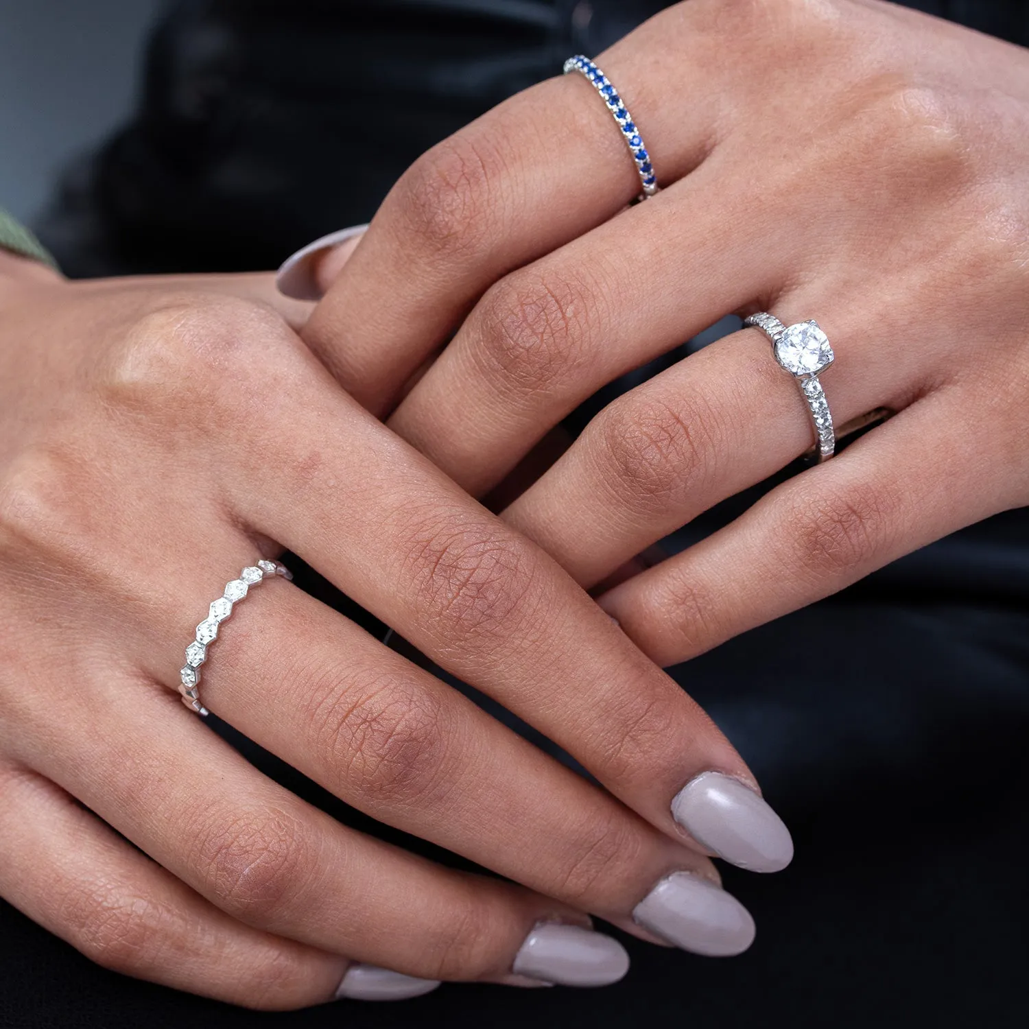 14k Brancusi Eternity Narrative Ring