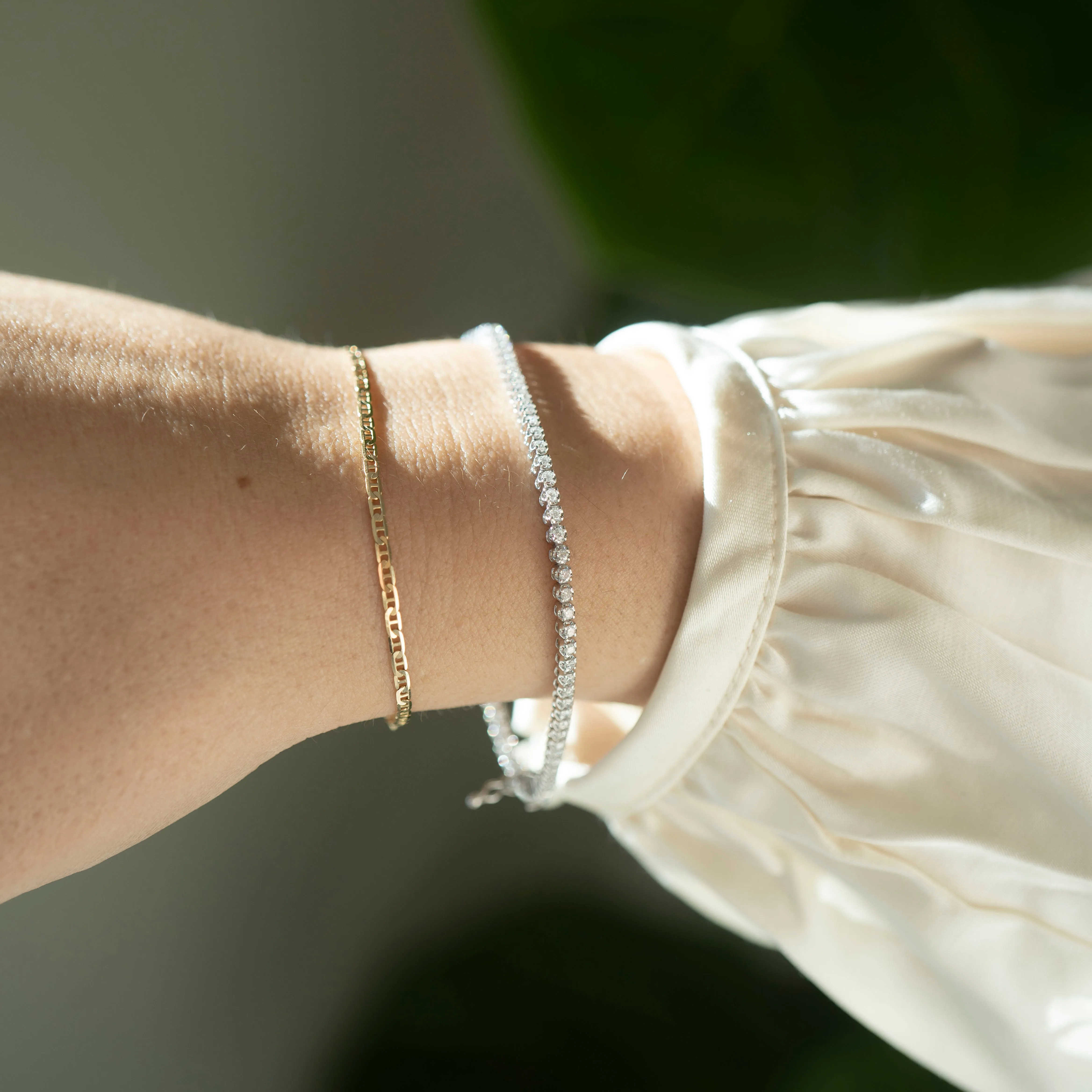 14K Cupcake Tennis Bracelet | 1 Carat