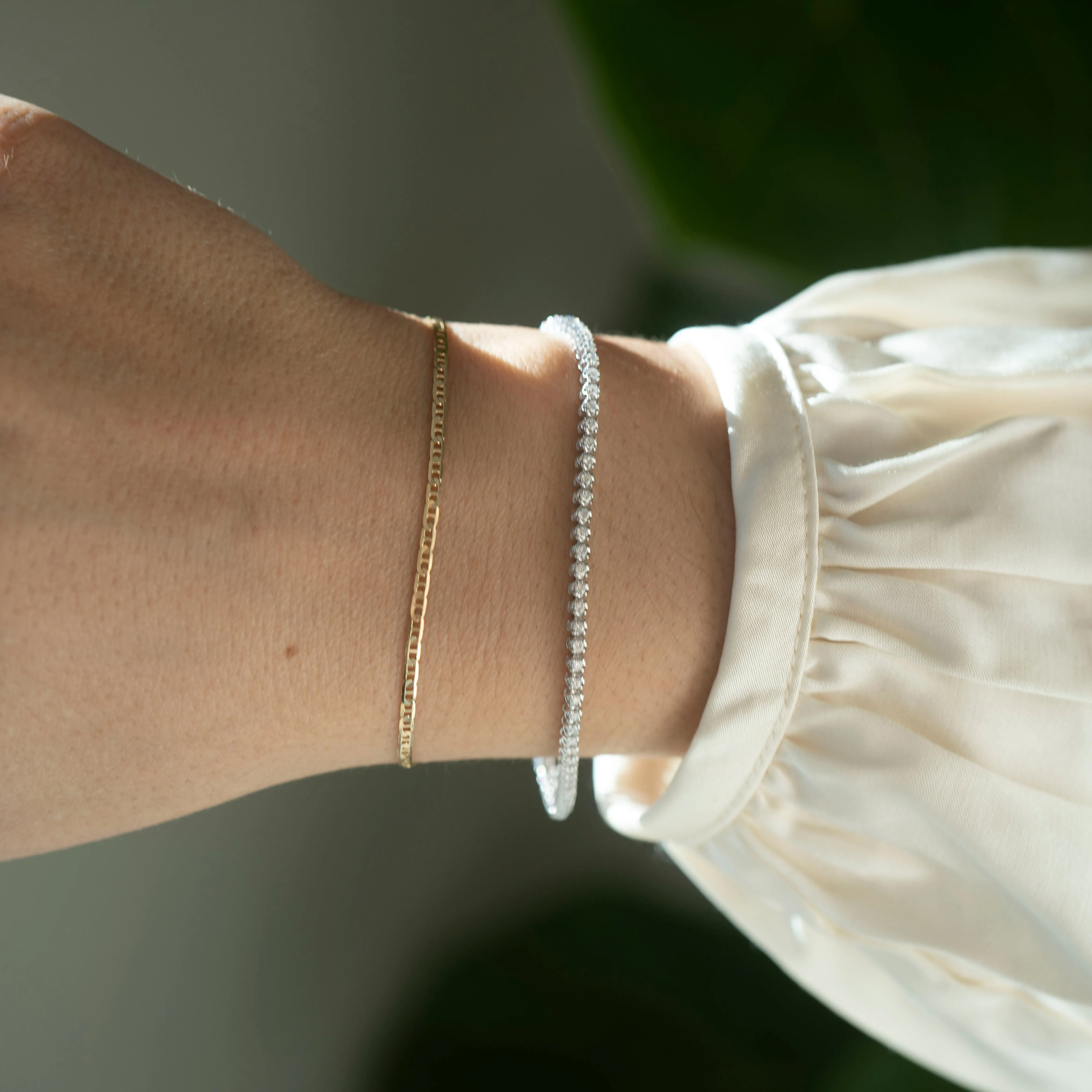 14K Cupcake Tennis Bracelet | 1 Carat
