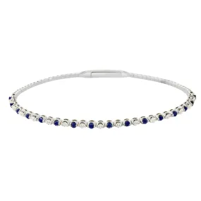 14KW 15D0.40CT,16SA0.55CT DIAMOND/EMERALD TENNIS B(118B400628WSA14)