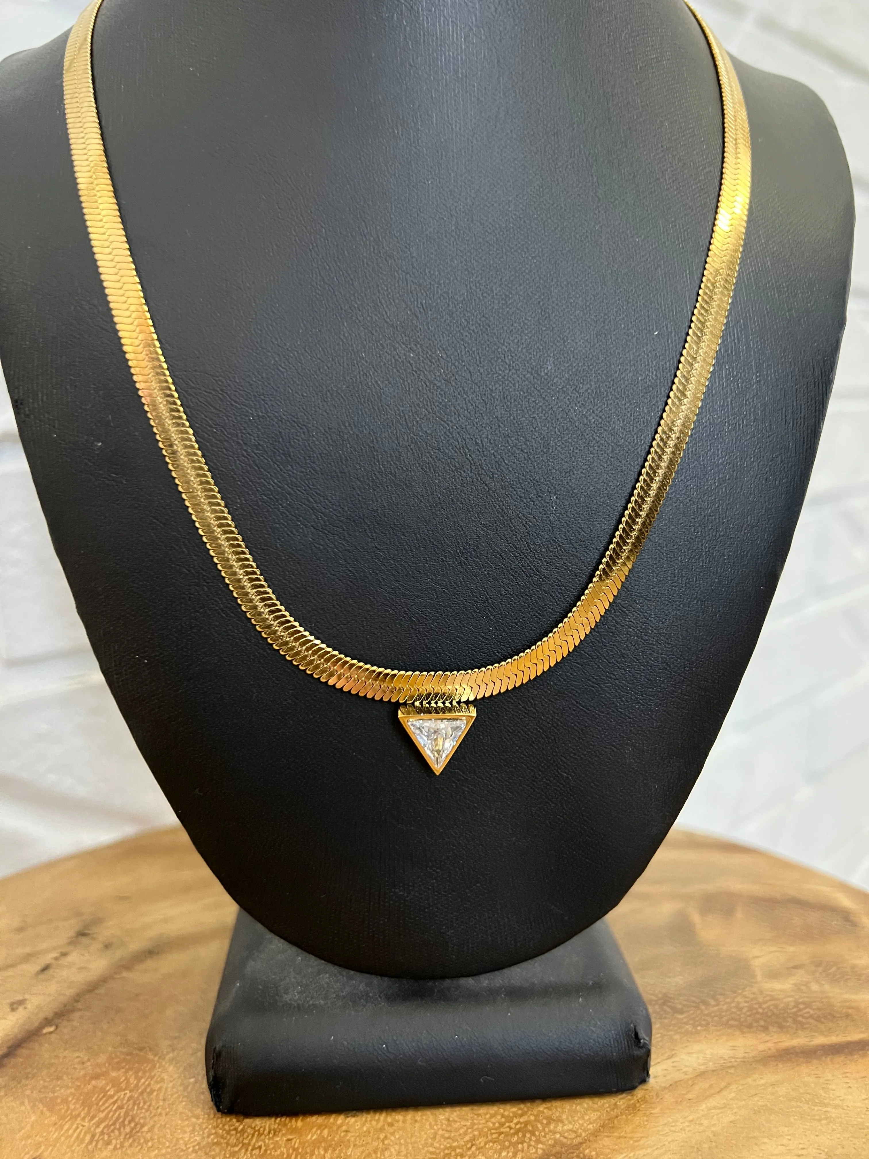 18K Gabby Crystal Necklace