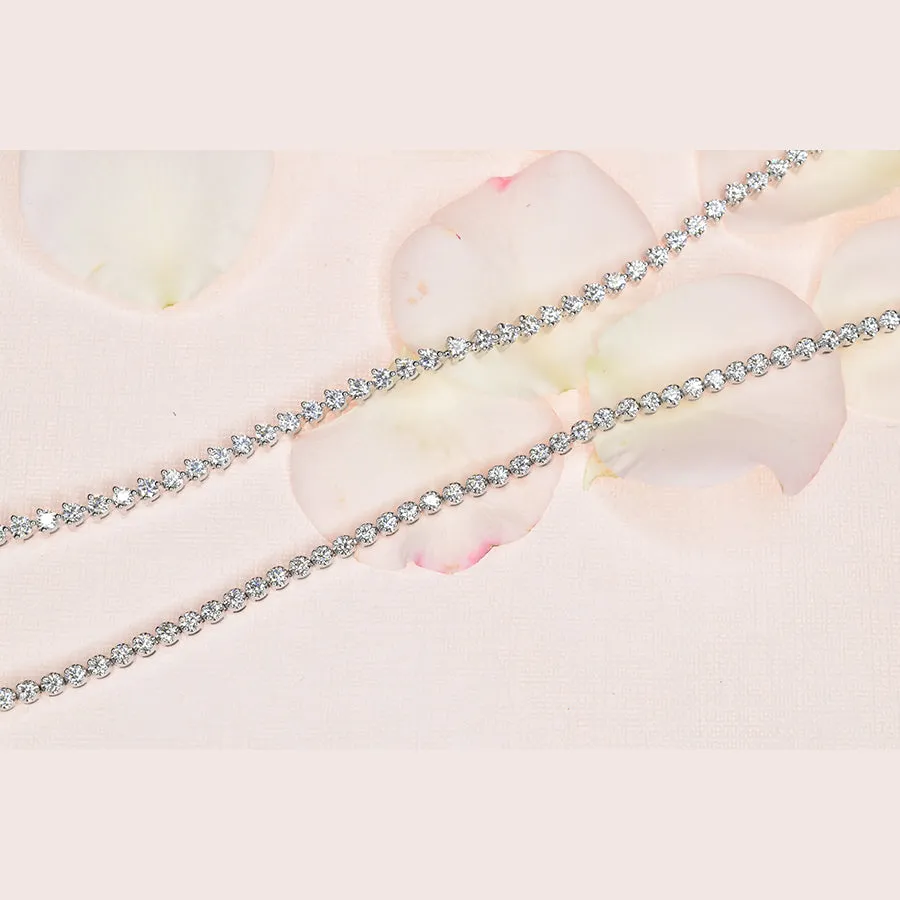 3 Prong Tennis Bracelet with 2.25mm Diamonds