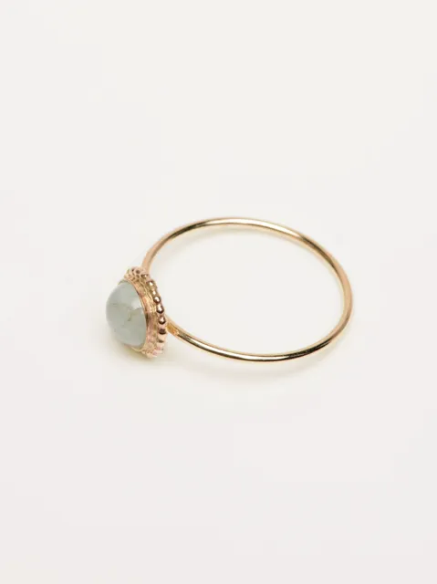 Able Aquamarine Halo Ring