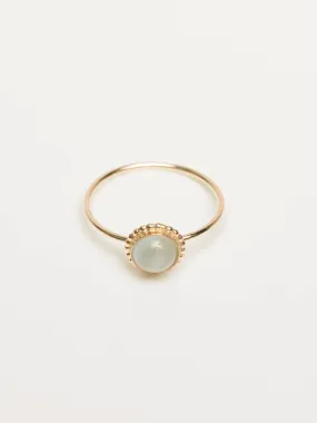 Able Aquamarine Halo Ring