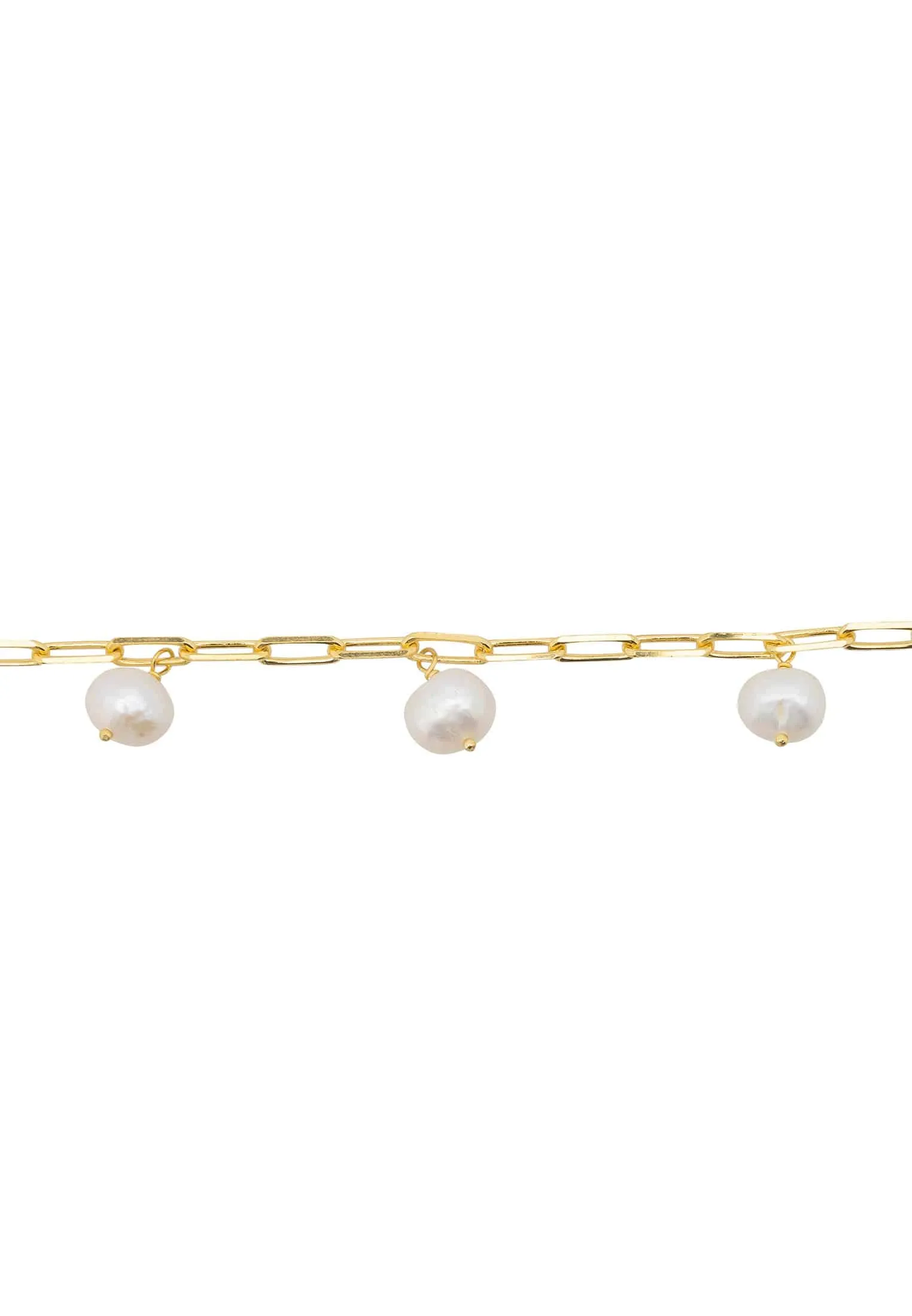 Amelia Three Pearl Bracelet Gold