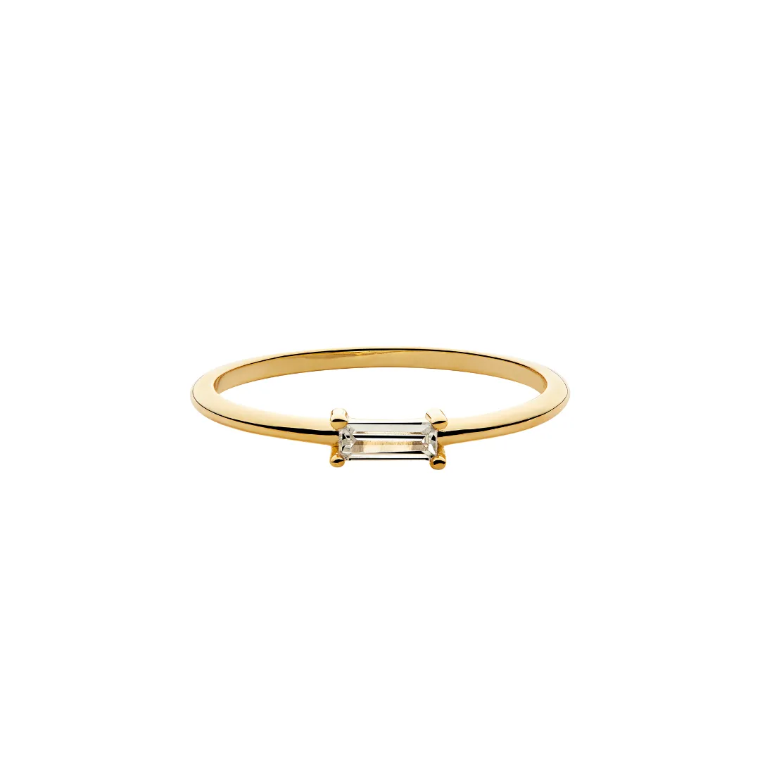 Baguette Sapphire Ring