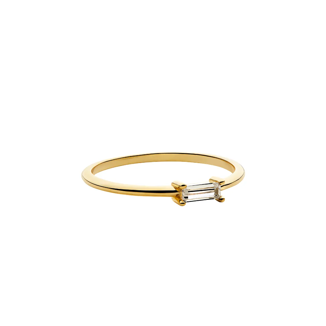 Baguette Sapphire Ring