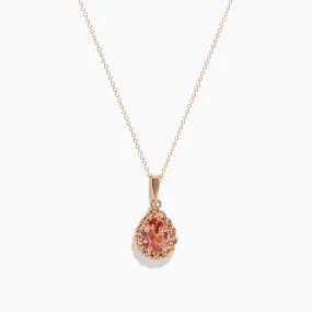 Blush 14K Rose Gold Morganite Pendant