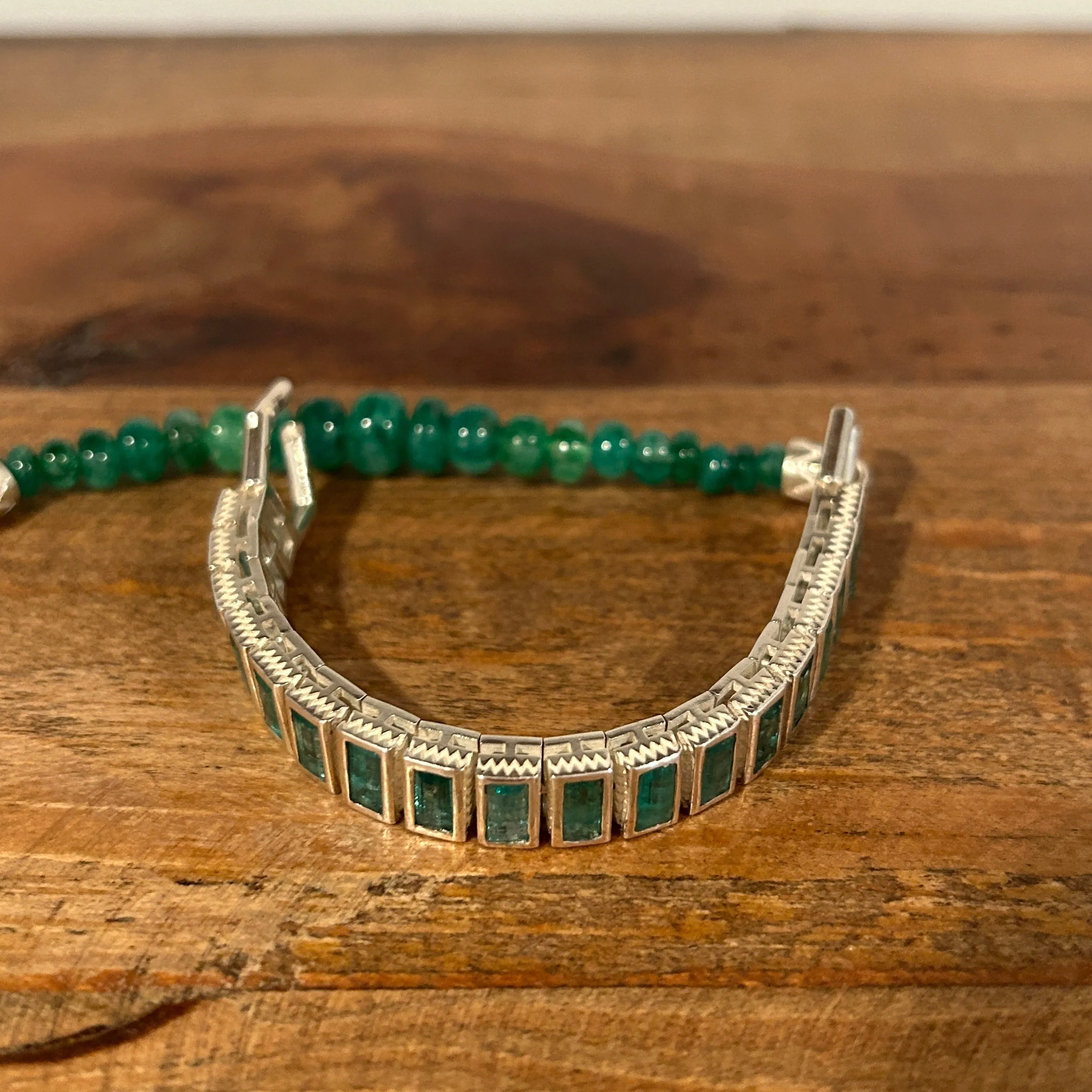Chameleon Bracelet, Emerald