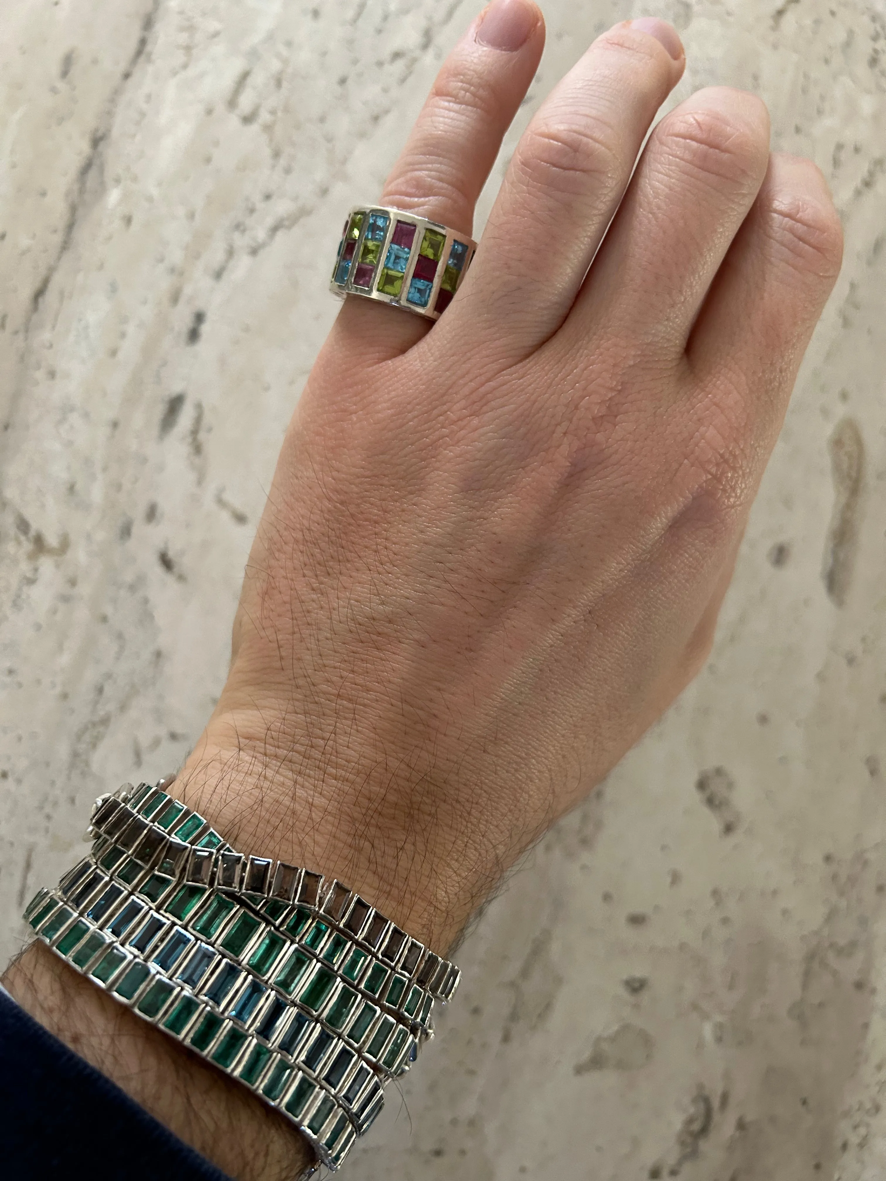 Chameleon Bracelet, Emerald