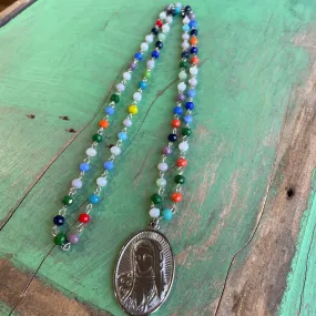 Colorful Crystal OLG Necklace, Earrings, and Bracelet