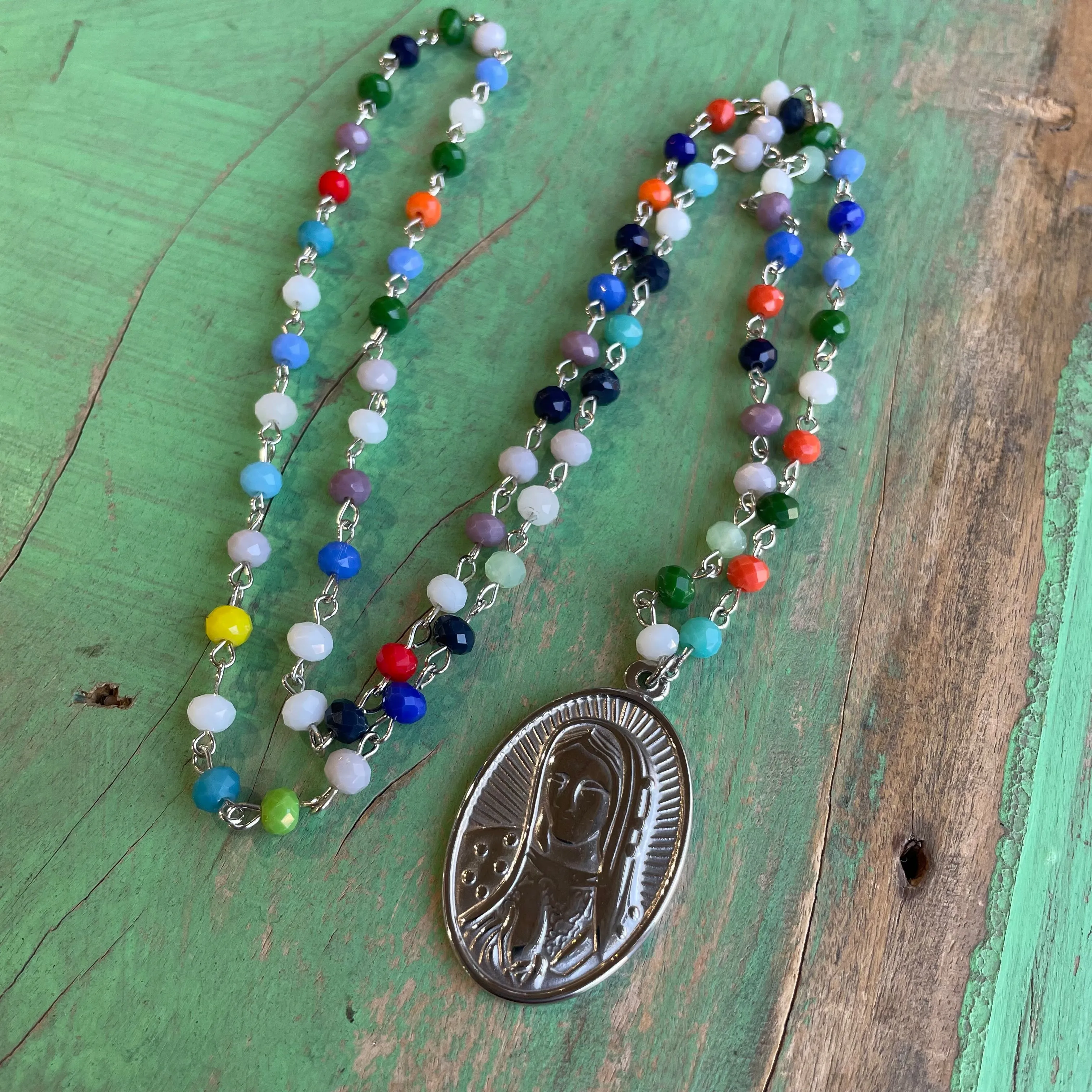 Colorful Crystal OLG Necklace, Earrings, and Bracelet