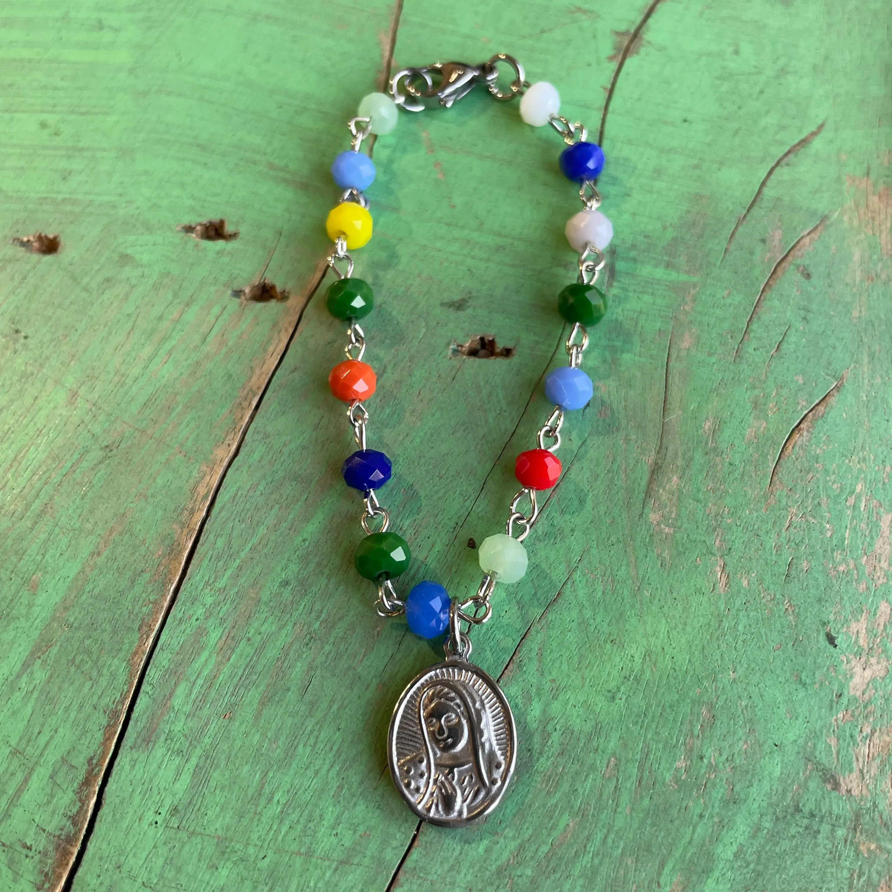 Colorful Crystal OLG Necklace, Earrings, and Bracelet