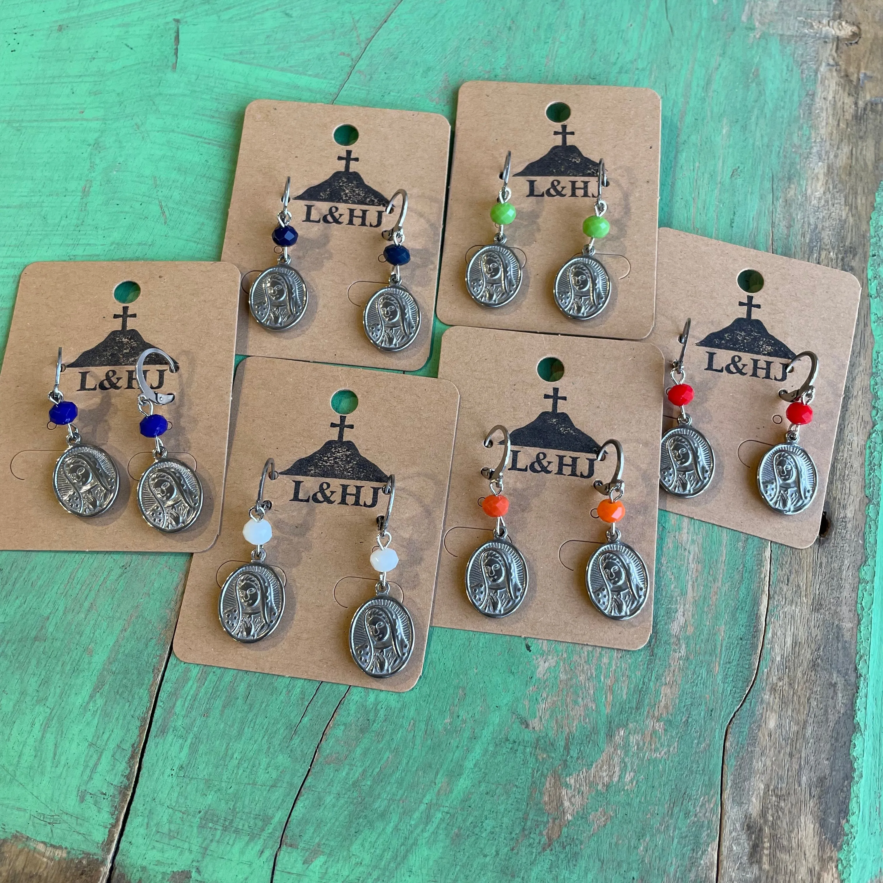 Colorful Crystal OLG Necklace, Earrings, and Bracelet