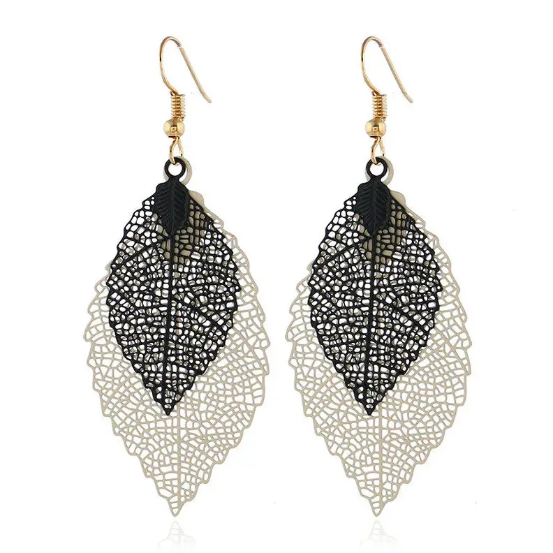 Colorful Leaf Dangle Earrings