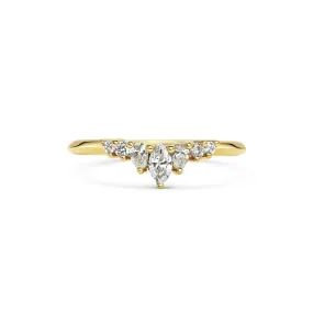 Comet Arund Wedding Band