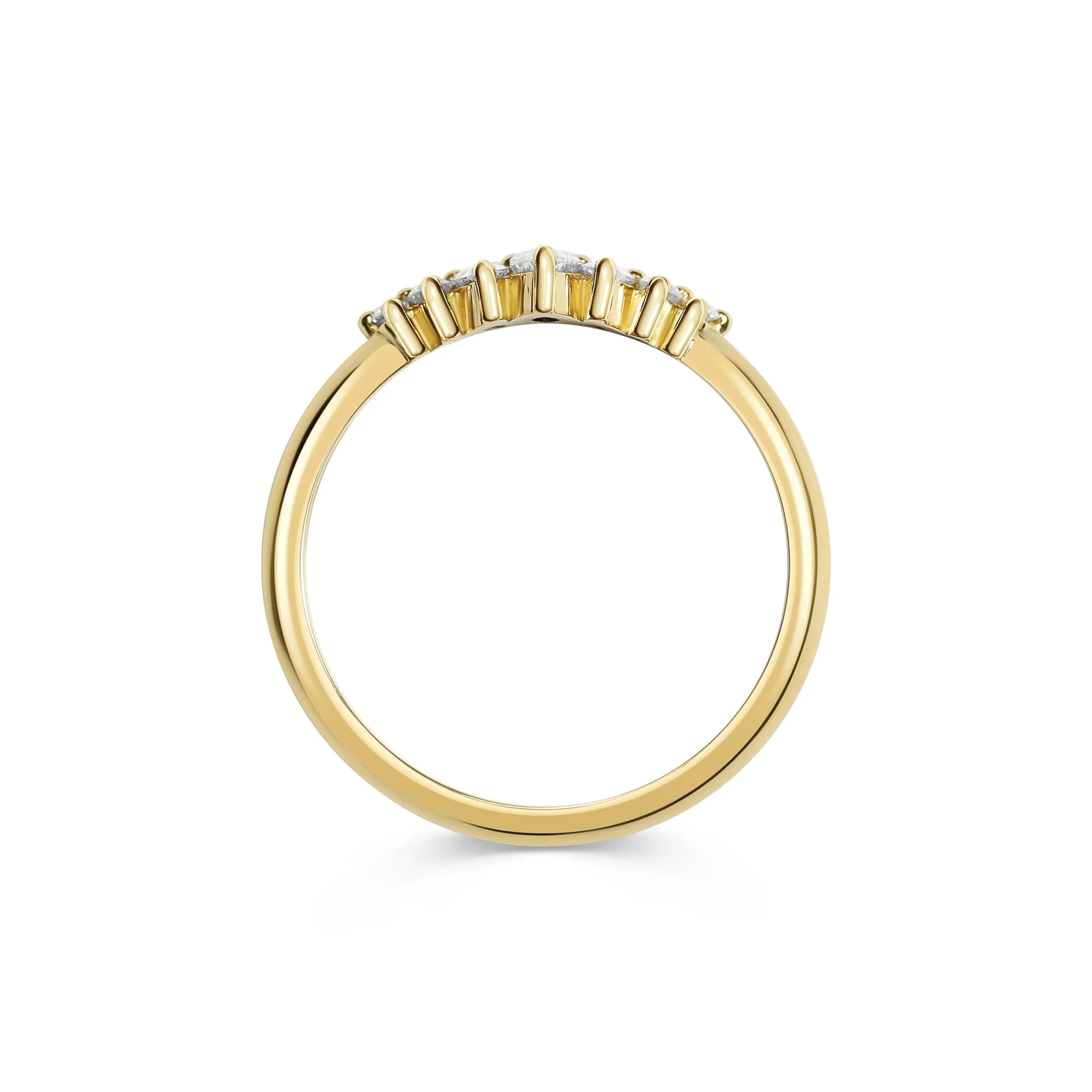 Comet Arund Wedding Band