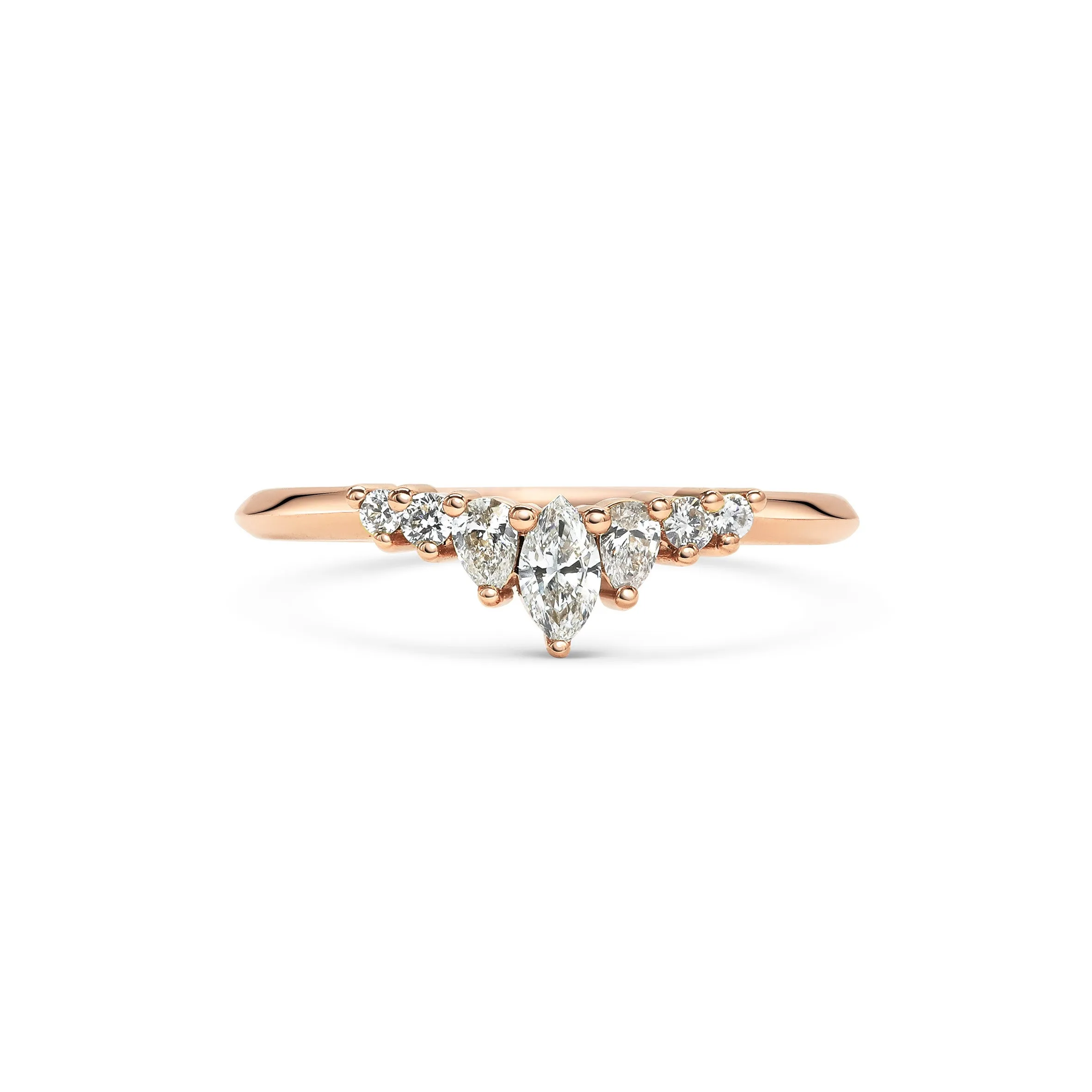 Comet Arund Wedding Band