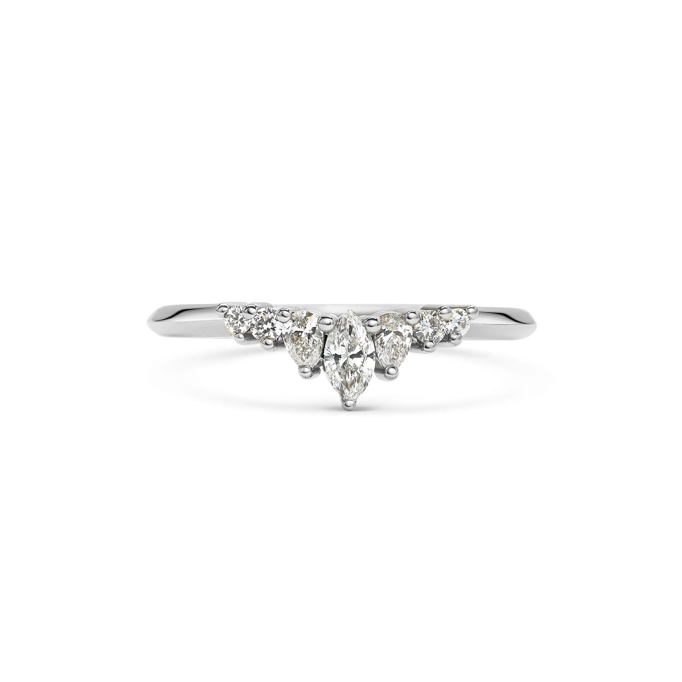 Comet Arund Wedding Band