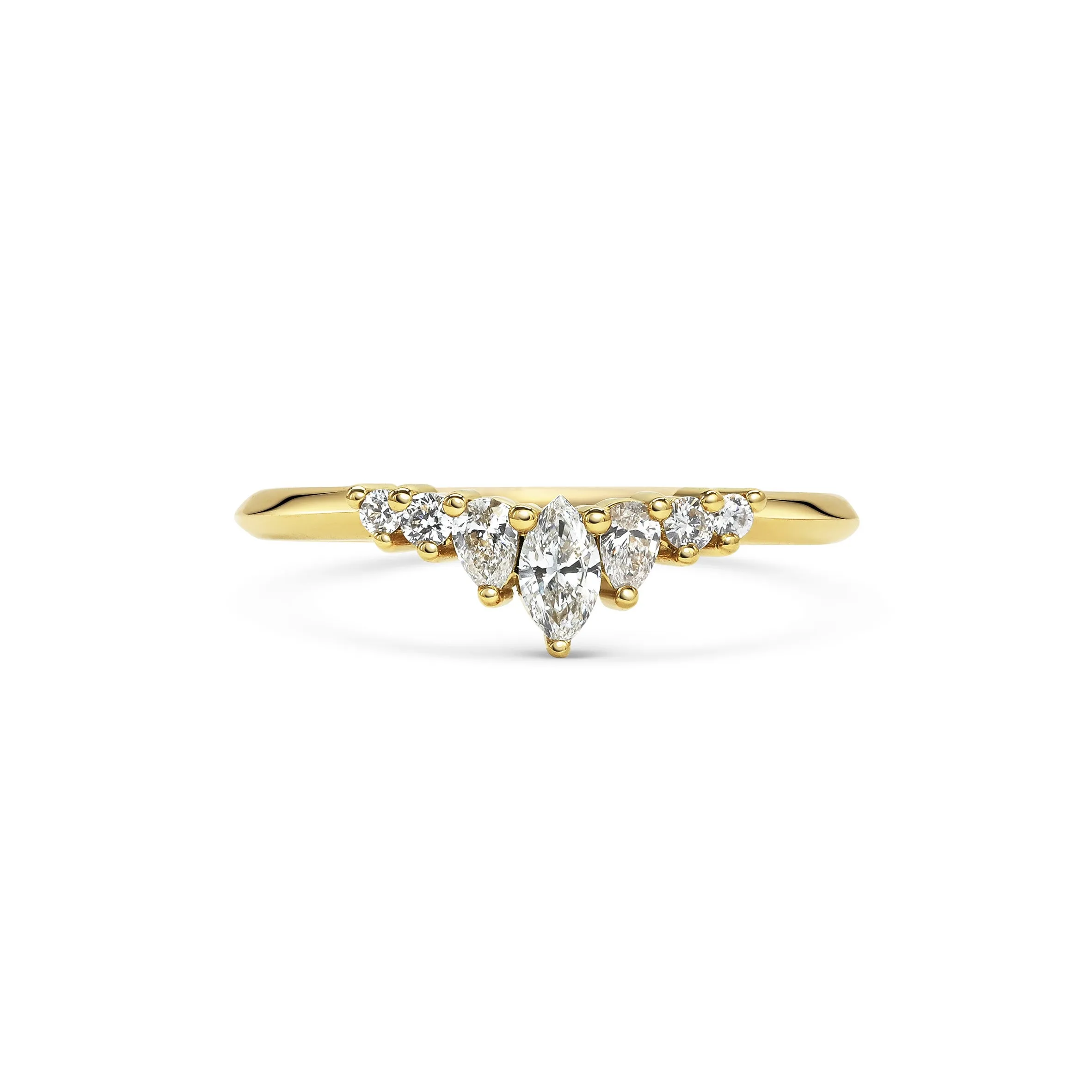 Comet Arund Wedding Band