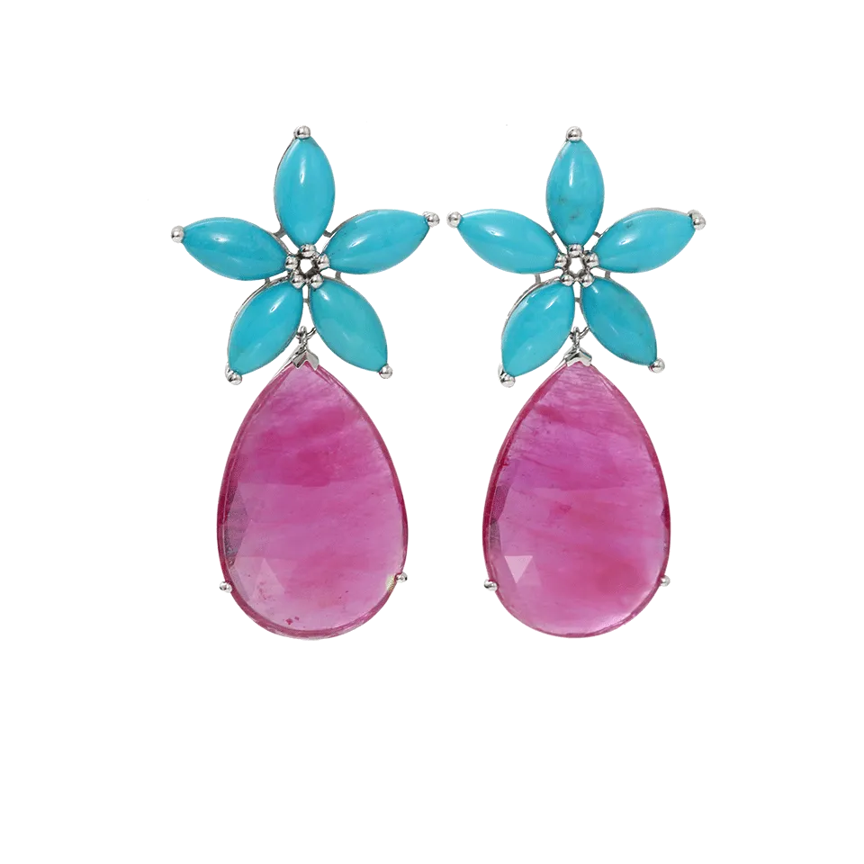 Courtney Lauren Ruby Earrings