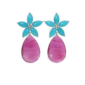Courtney Lauren Ruby Earrings