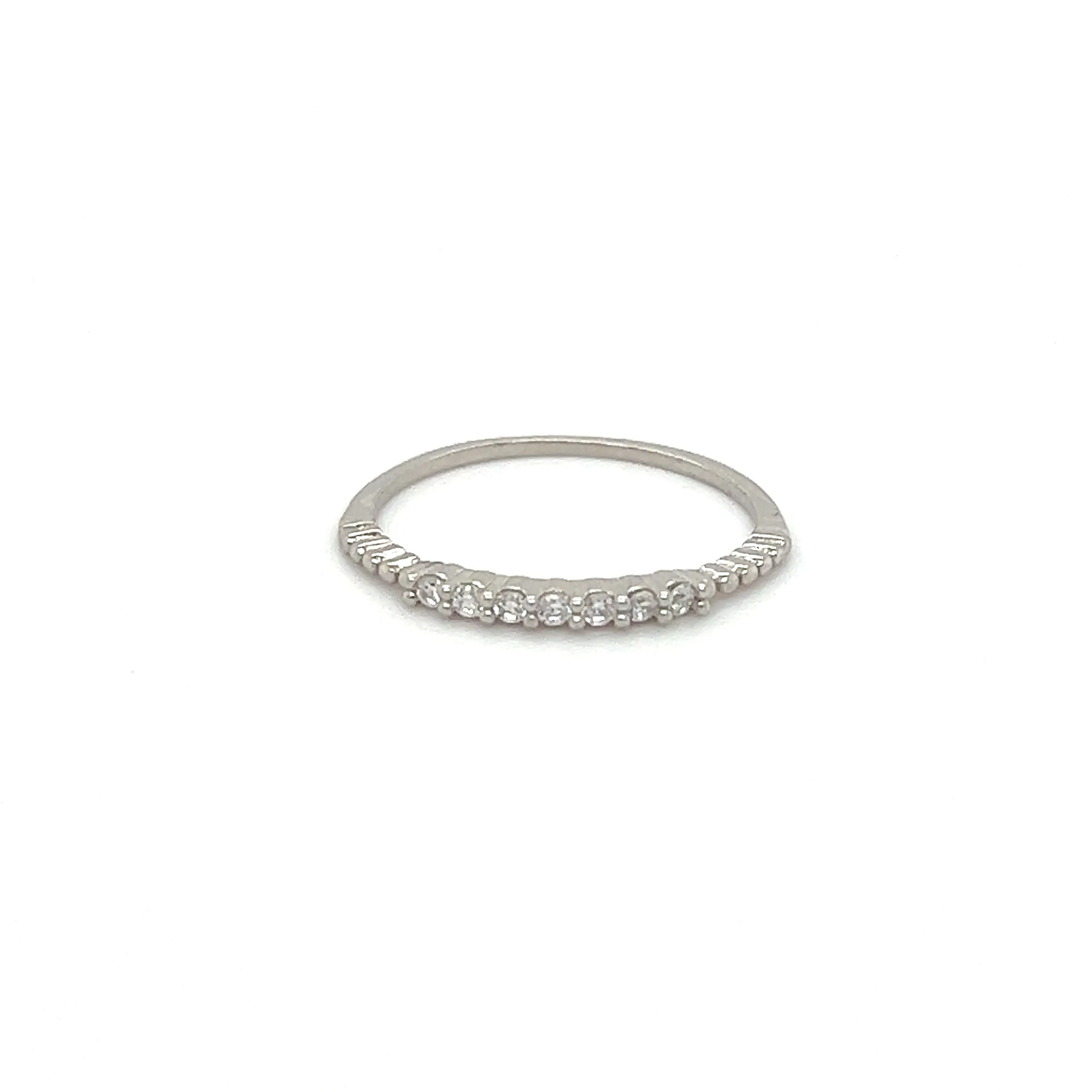 Delicate Cubic Zirconia Stackable Ring