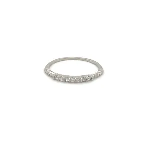 Delicate Cubic Zirconia Stackable Ring