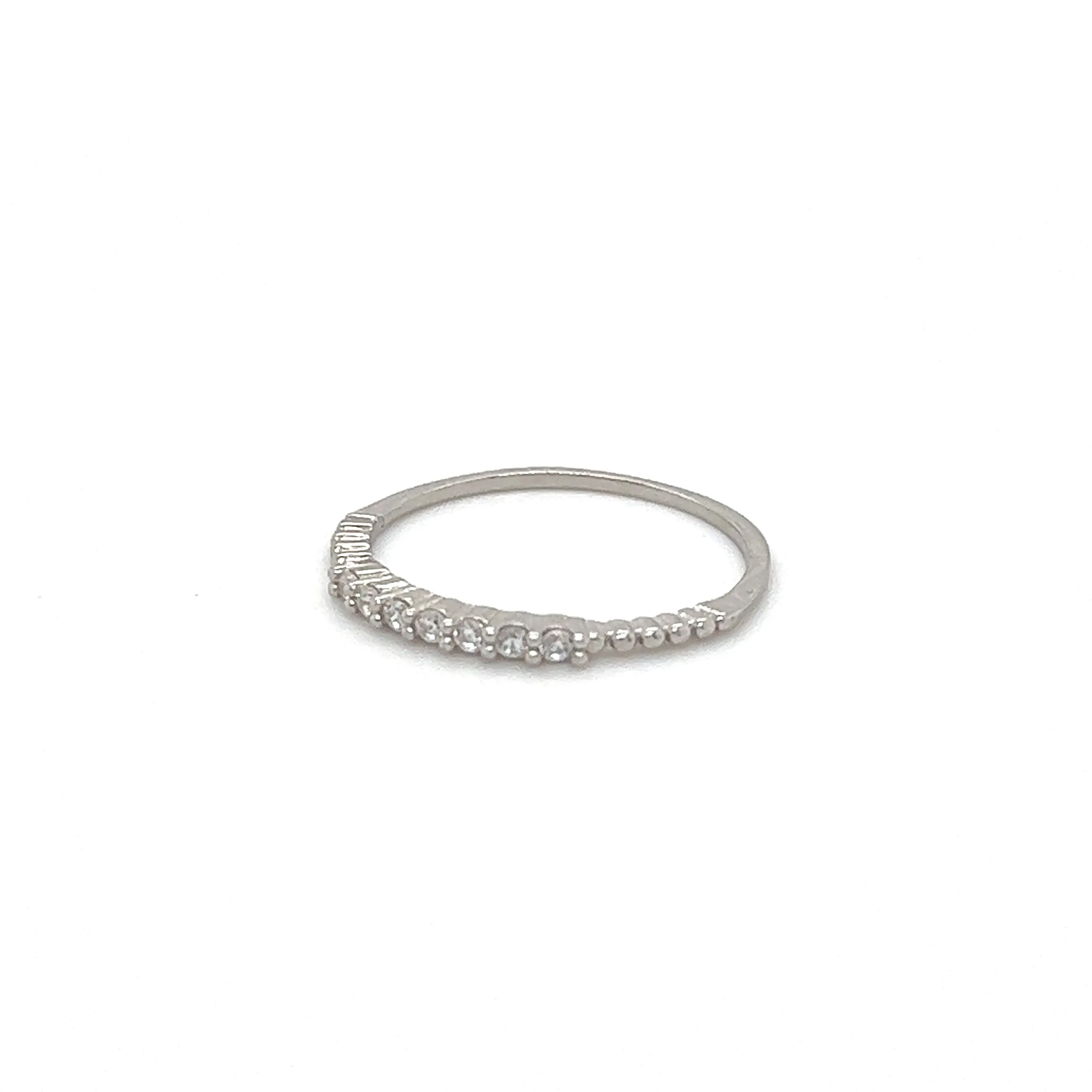 Delicate Cubic Zirconia Stackable Ring