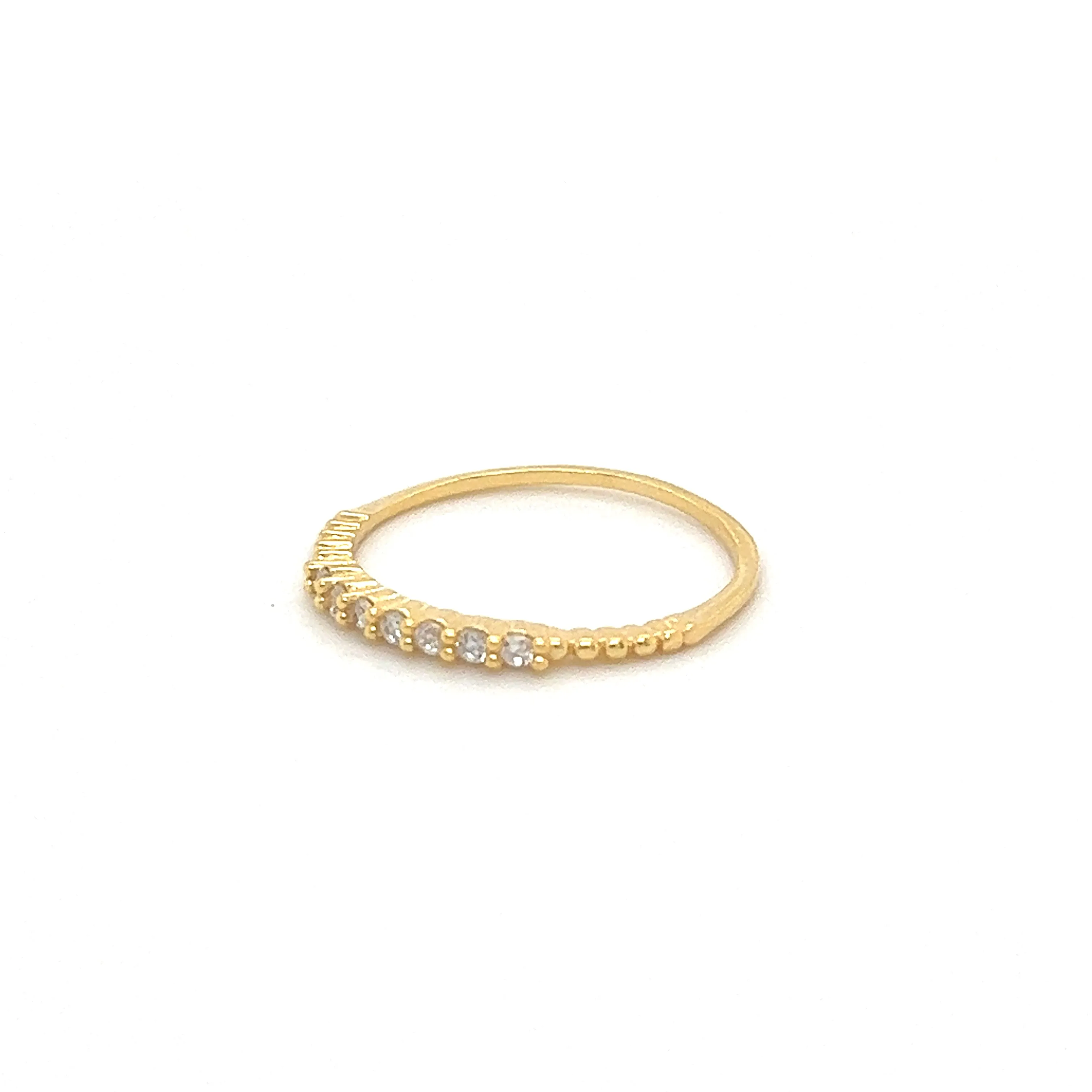 Delicate Cubic Zirconia Stackable Ring