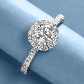 Diamond Halo Engagement Ring