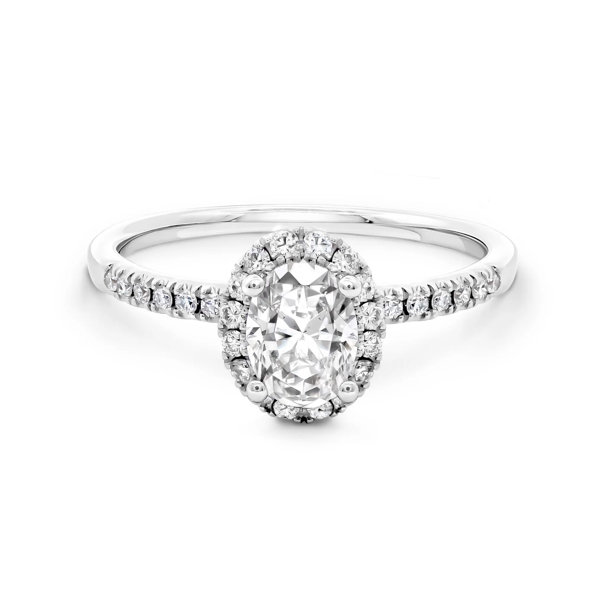 Diamond Halo Engagement Ring