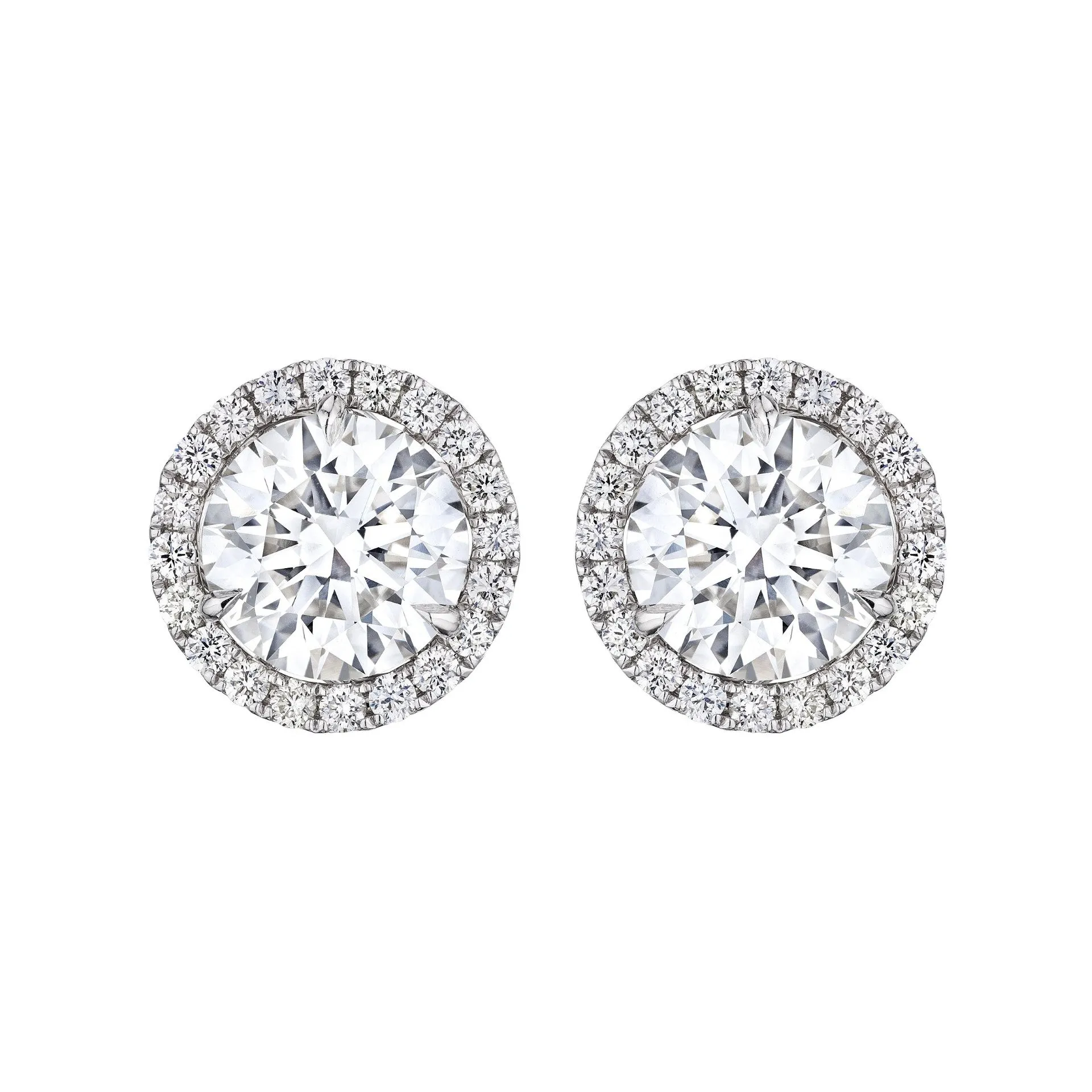 Diamond Stud Earrings, 6 CT