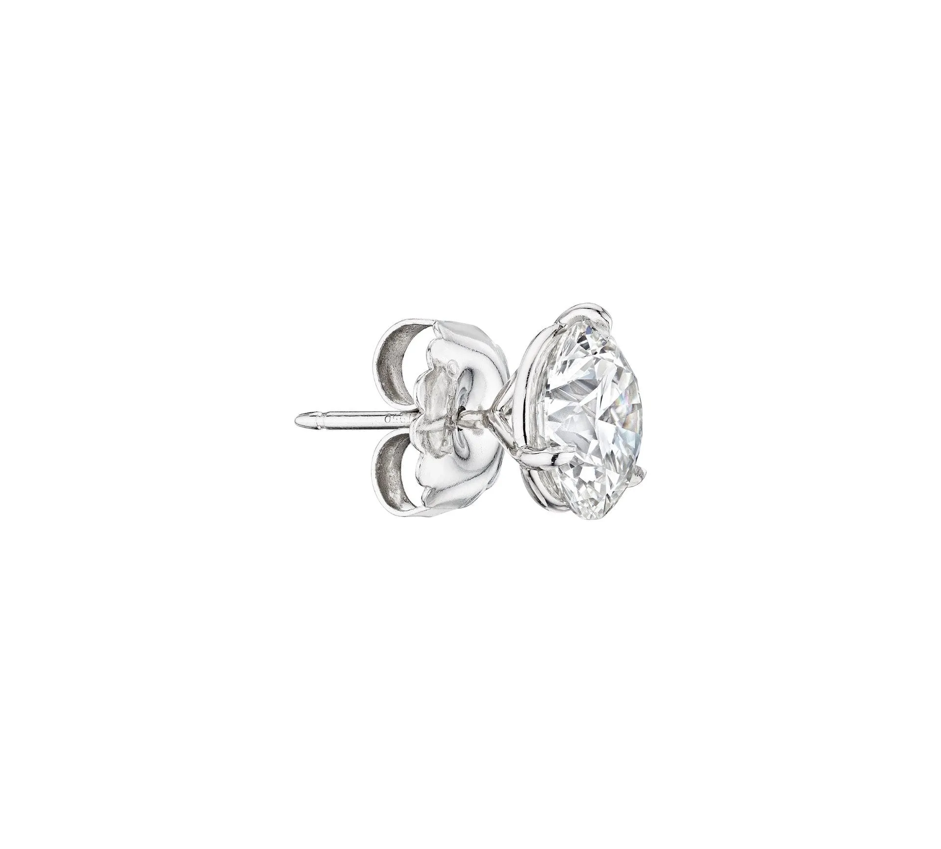 Diamond Stud Earrings, 6 CT