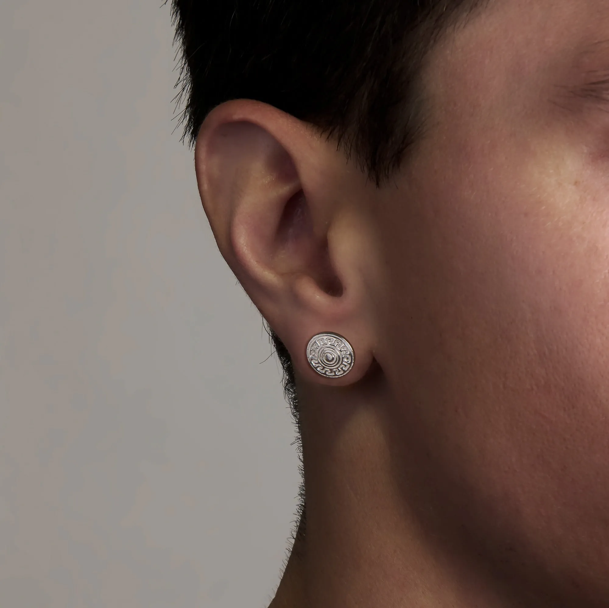 Discus Stud Earrings