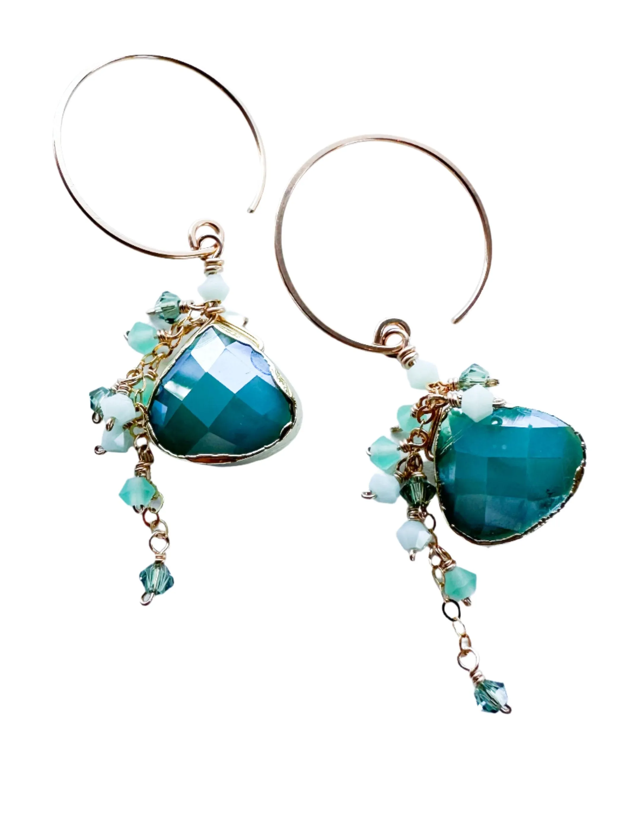 earrings. golden luxe vines