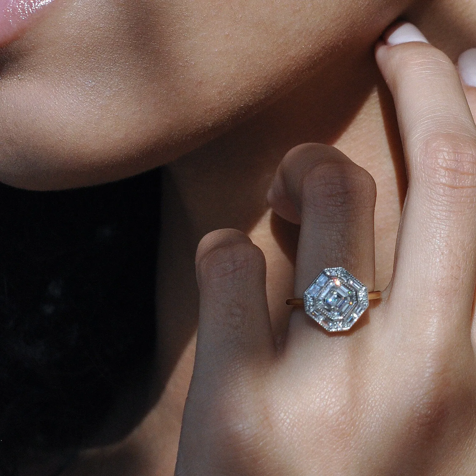 Edith Asscher Cut Engagement Ring