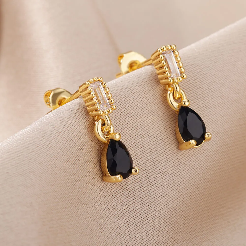 Elegant Colorful Crystal Dangle Earring For Women