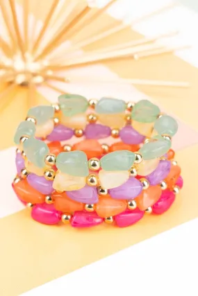Eye Candy Multi-Color Beaded Bracelet Set