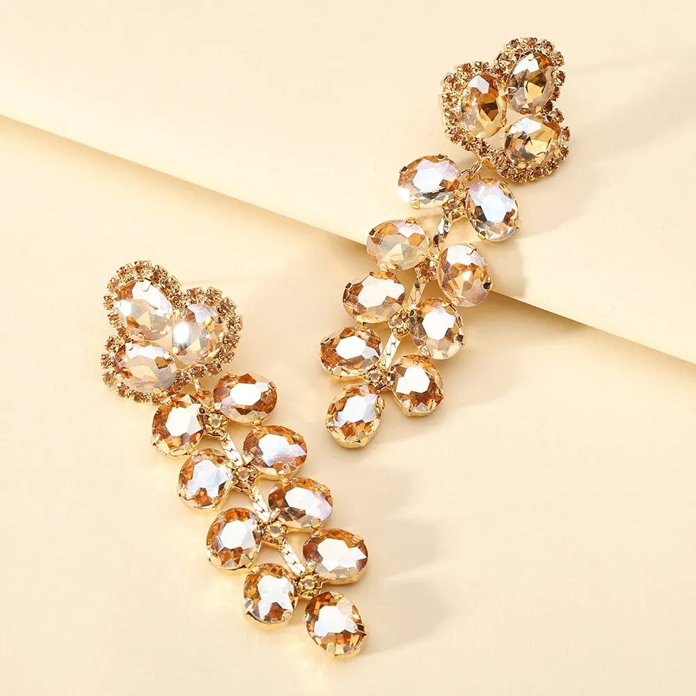 Fahion Crystal Dangle Earrings For Women
