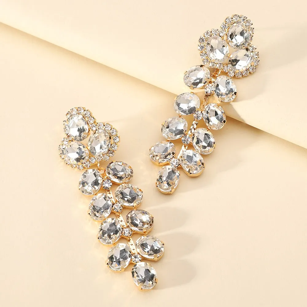 Fahion Crystal Dangle Earrings For Women