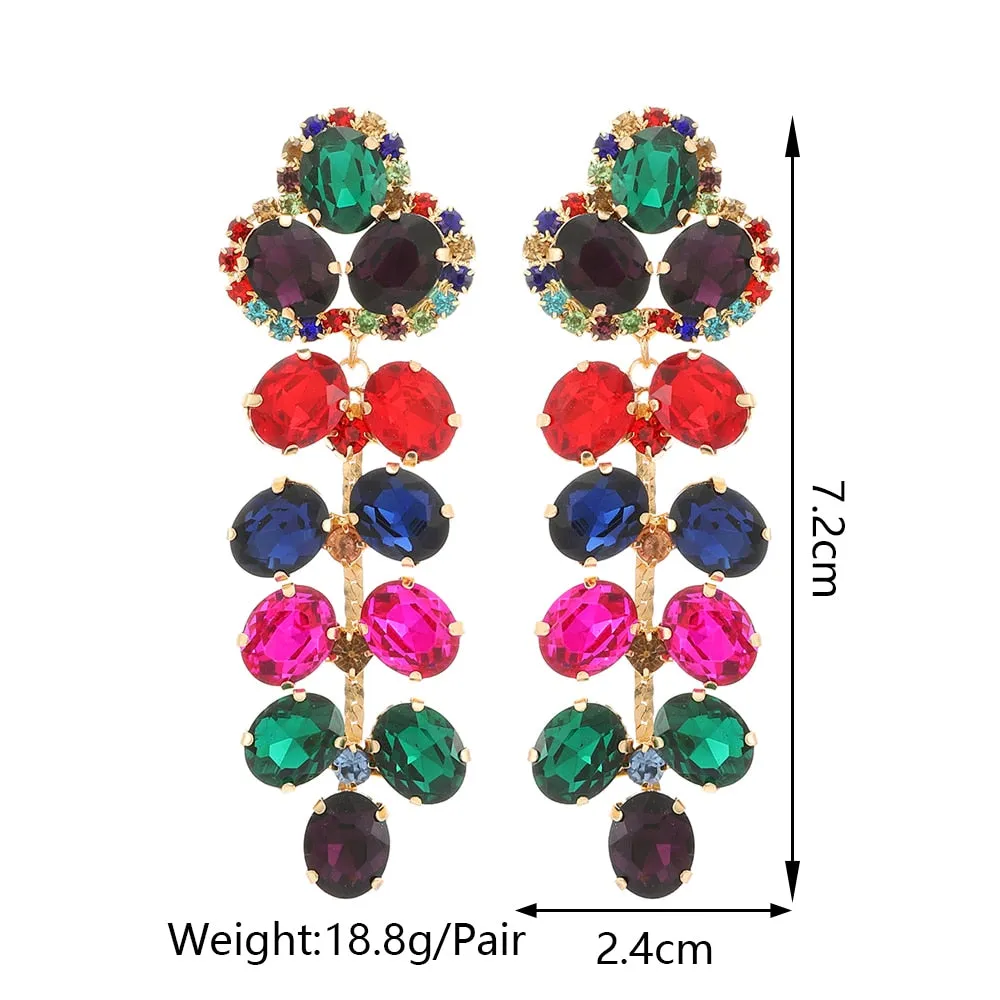 Fahion Crystal Dangle Earrings For Women