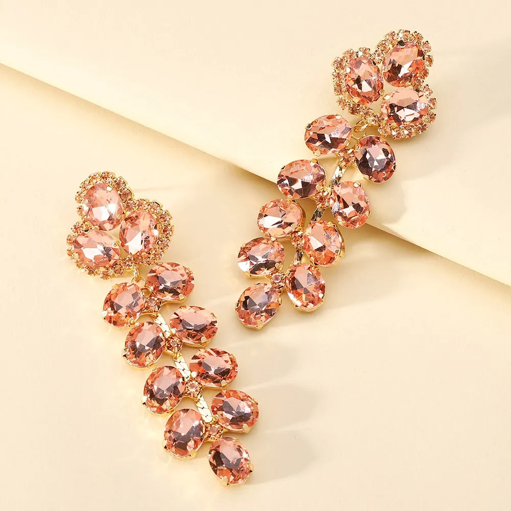 Fahion Crystal Dangle Earrings For Women